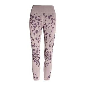 NWT Zella Cozy Pattern Base Layer Legging Purple Nebula Animal Print Size Medium